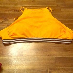 Yellow bathing suit top